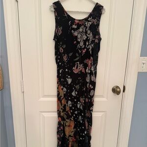 Sacred Threads Patchwork Maxi Dress Floral Boho Size S.